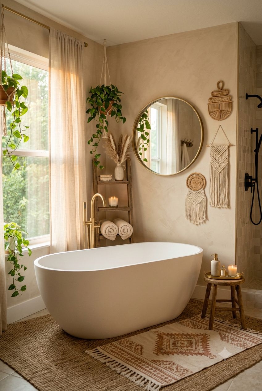 Boho Luxury Bathroom Decor Ideas: Affordable Amazon Finds for a Modern Aesthetic Look